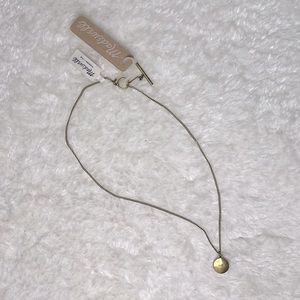 Madewell brass/gold R+T locket 18” chain